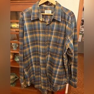 Sears & Roebuck Co. Vintage Tartan Plaid Cotton Mens Shirt XXLT